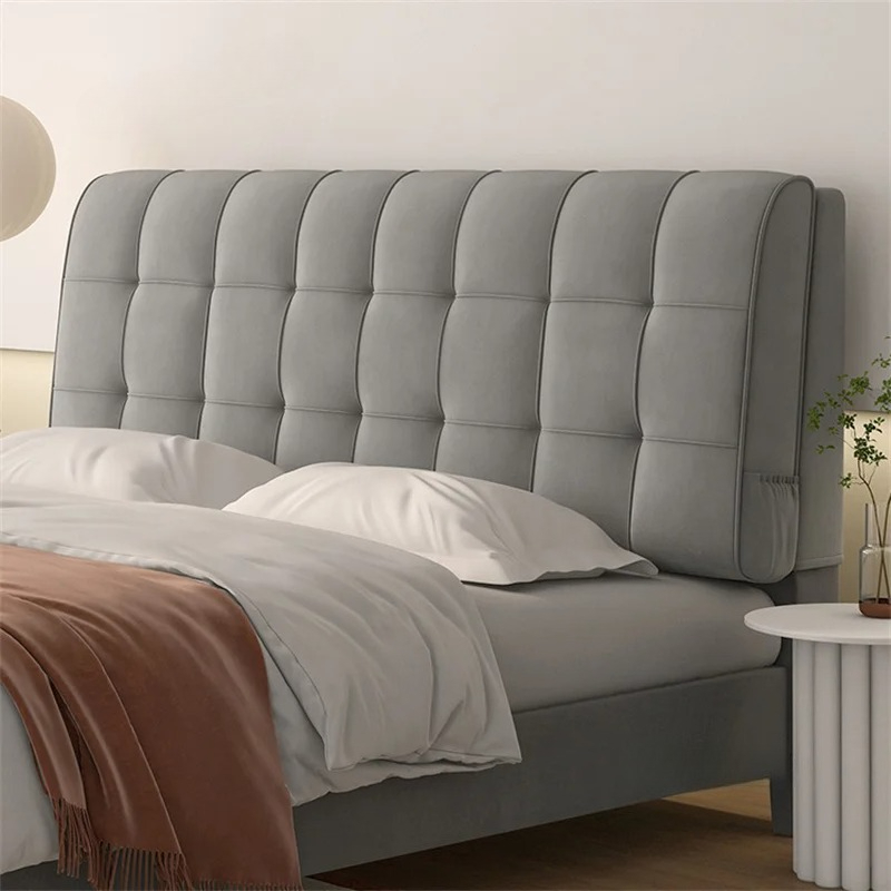 Headboard Cushion Backrest Tatami - เบาะรองศีรษะเตียงแบบนอร์ดิก หมอนรองศีรษะแบบทาทามิ แผ่นรองหลังเตียงแบบนุ่ม แผ่นรองหลังเตียงในห้องนอน ติดตั้งง่ายด้วยกาวในตัว ป้องกันการกระแทก