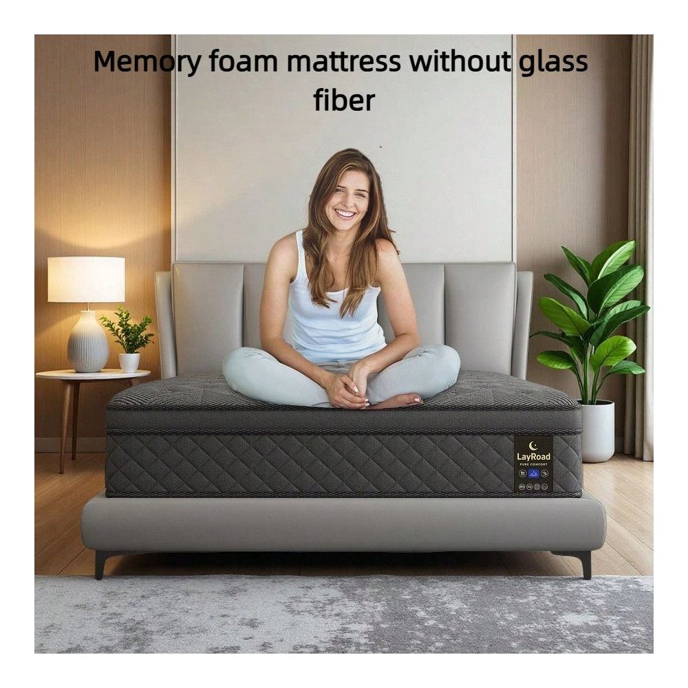 Memory Foam Mattress In A Box Queen - เฟอร์นิเจอร์ห้องนอนขนาด 12-14 นิ้ว, ที่นอนขนาดทวิน ฟูล ควีน