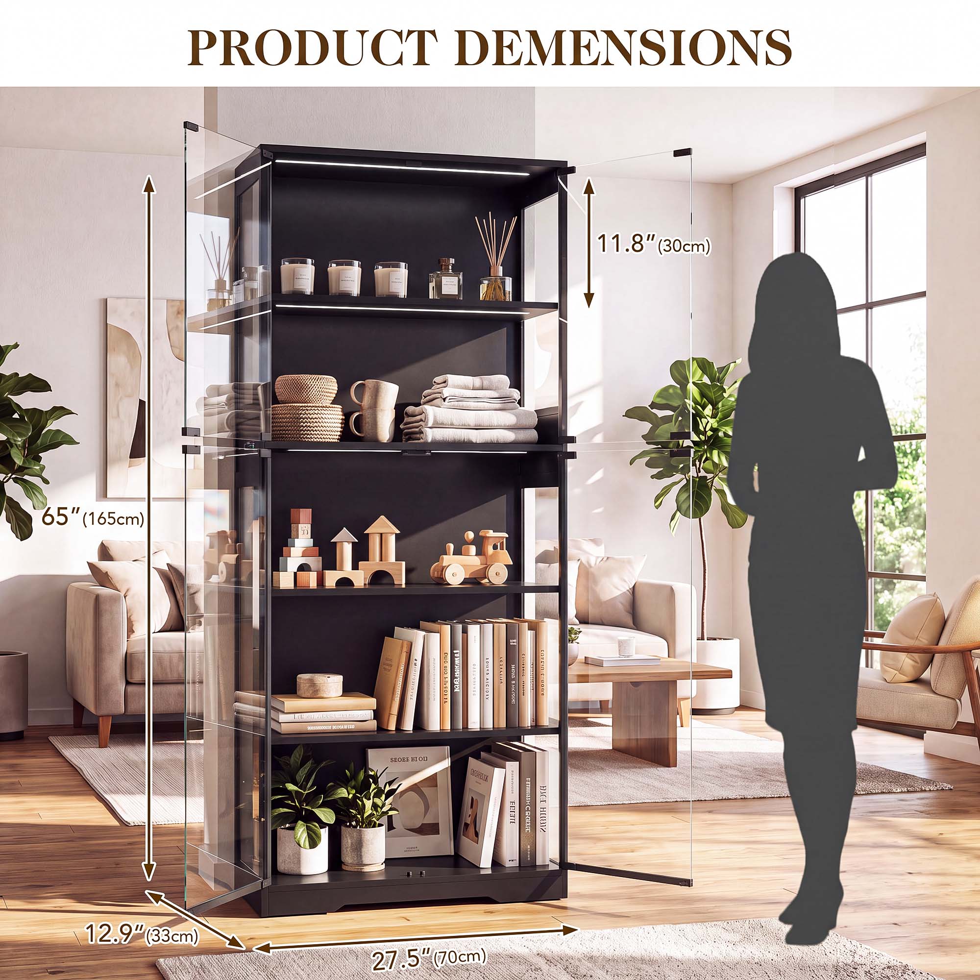 ตู้โชว์ 5 ชั้น TCGBKAF พร้อมปร - Office Furniture บทวิจารณ์และราคา