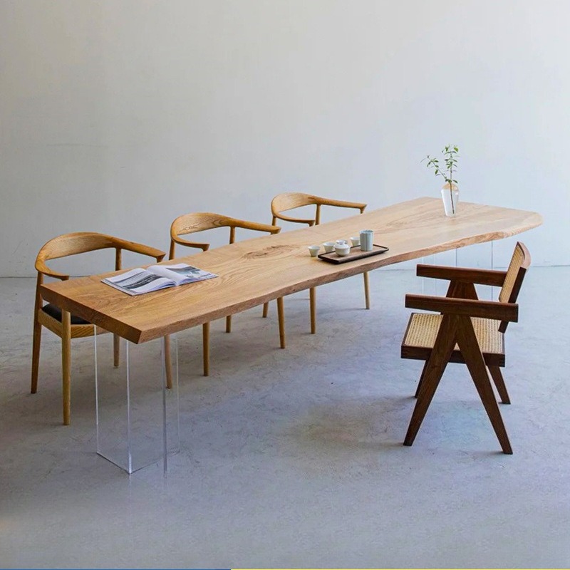 โต๊ะลอยอะคริลิคไม้เนื้อแข็งสไต - Office Furniture บทวิจารณ์และราคา