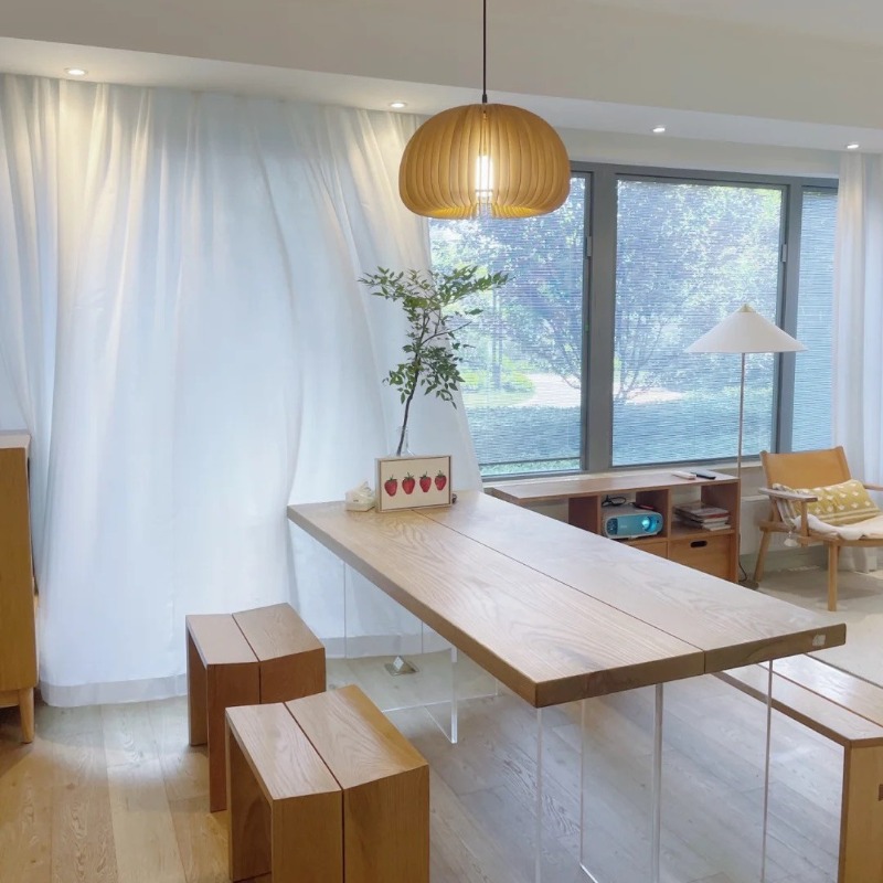 โต๊ะลอยอะคริลิคไม้เนื้อแข็งสไต - Office Furniture บทวิจารณ์และราคา