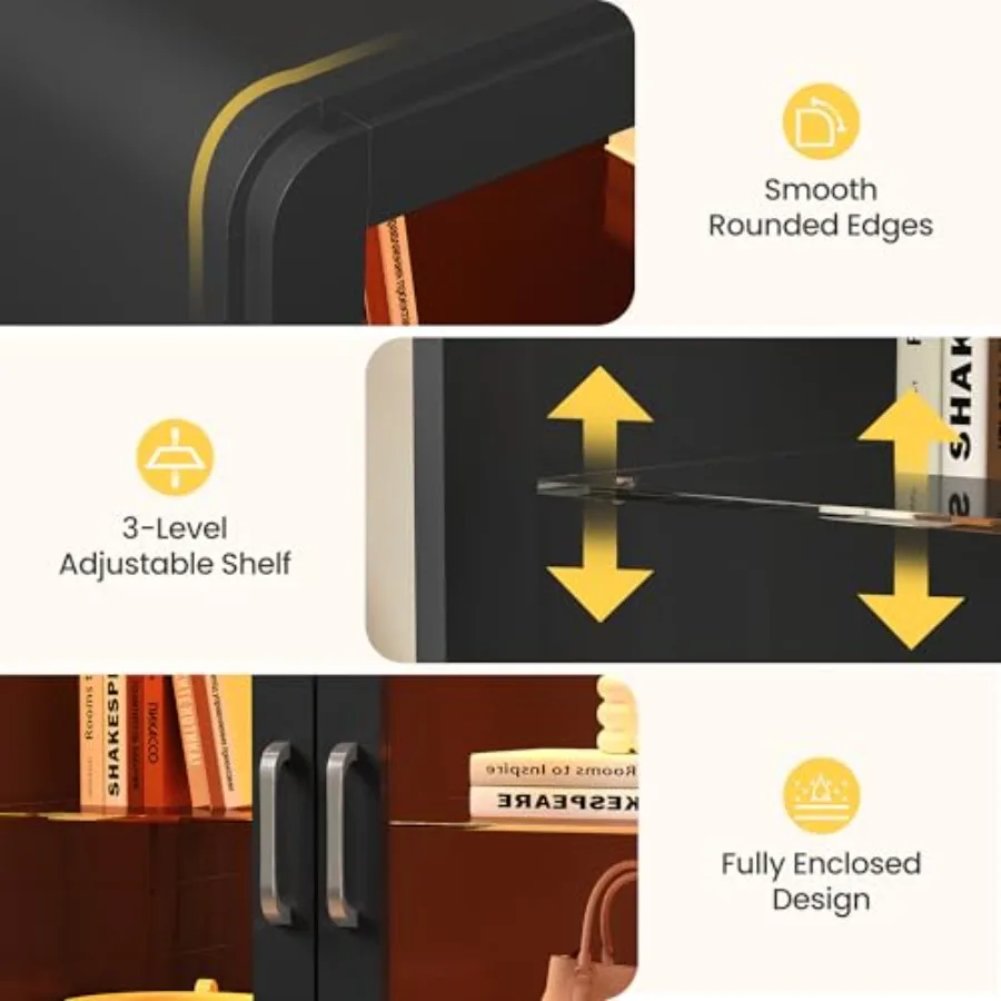 ตู้โชว์สำหรับห้องนั่งเล่น ประต - Storage บทวิจารณ์และราคา
