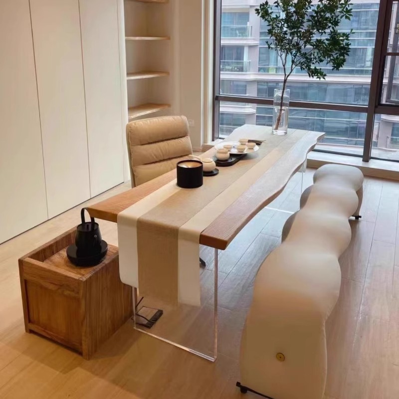 โต๊ะลอยอะคริลิคไม้เนื้อแข็งสไต - Bedroom Furniture บทวิจารณ์และราคา