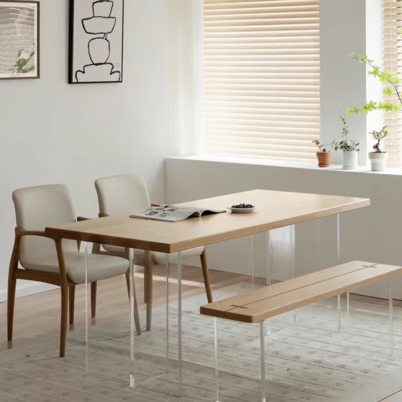 โต๊ะลอยอะคริลิคไม้เนื้อแข็งสไต - Bedroom Furniture บทวิจารณ์และราคา