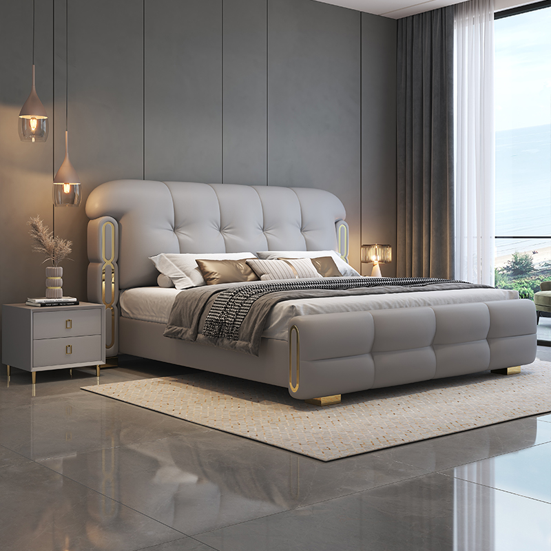 เฟอร์นิเจอร์ห้องนอนไม้หรูหราทั - King Size Bed Frame With Storage Drawers บทวิจารณ์และราคา