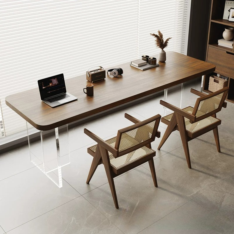 โต๊ะทำงานไม้เนื้อแข็งอะคริลิกส - Bedroom Furniture บทวิจารณ์และราคา
