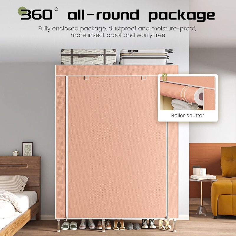 ตู้เสื้อผ้าแบบพกพา, ตู้เสื้อผ้ - Wardrobe Closet Portable Fabric Cover บทวิจารณ์และราคา
