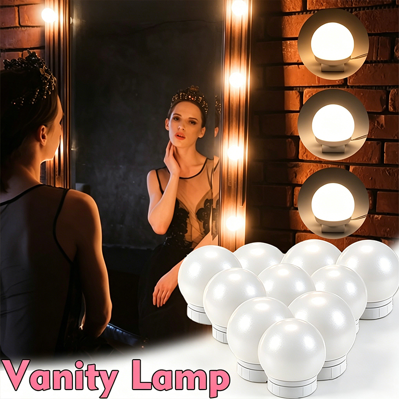 ชุดหลอดไฟ LED สำหรับกระจกแต่งห - Dressing Table Vanity With Lighted Mirror บทวิจารณ์และราคา