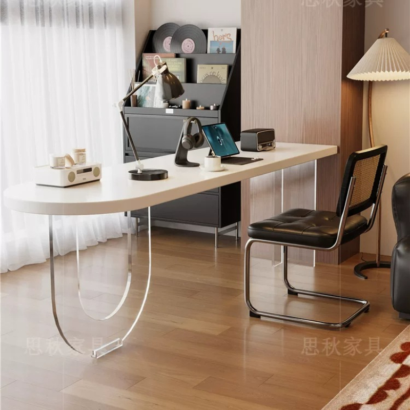 โต๊ะทำงานไม้เนื้อแข็งสีขาวสไตล - Bedroom Furniture บทวิจารณ์และราคา
