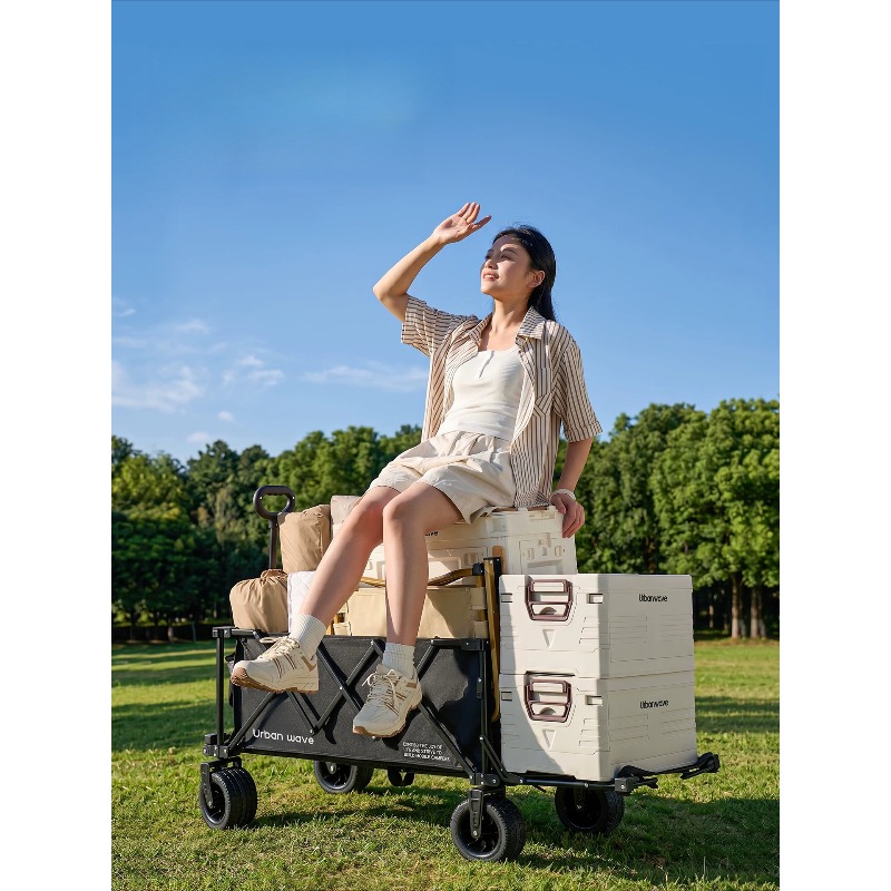 รถเข็นแคมป์ปิ้งพับได้ รถเข็นอเ - Outdoor Furniture บทวิจารณ์และราคา