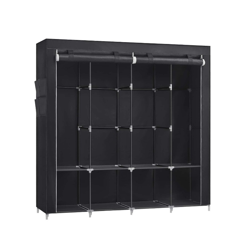 ตู้เสื้อผ้าแบบพกพา พร้อมฝาปิด  - Wardrobe Closet Portable Fabric Cover บทวิจารณ์และราคา
