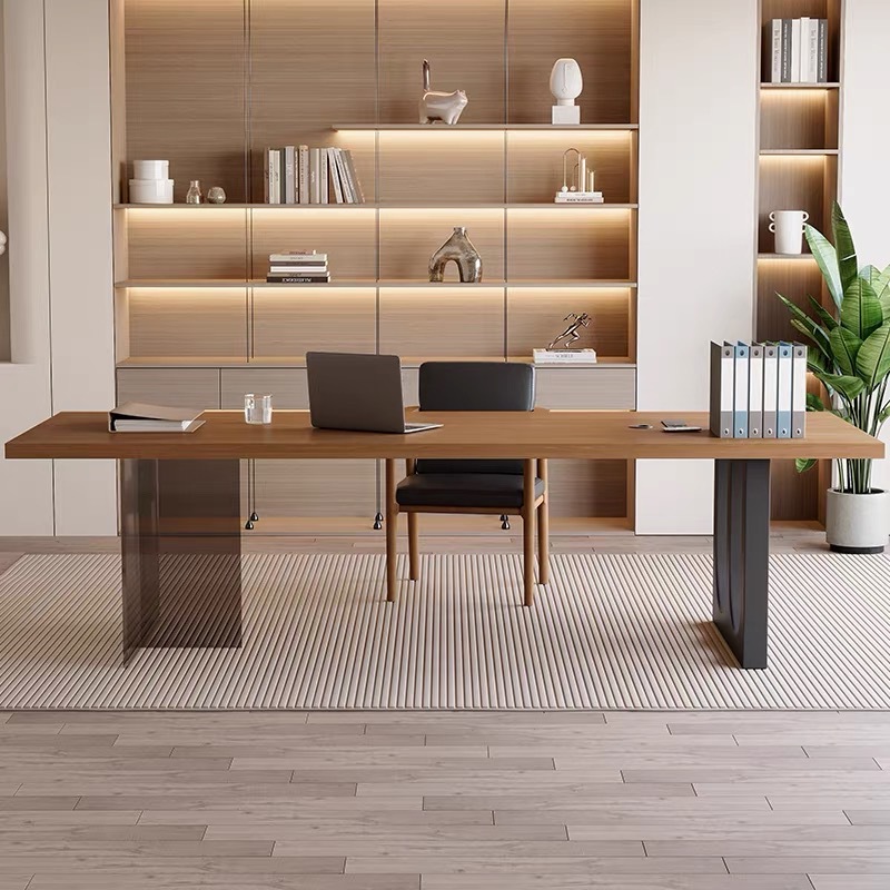 โต๊ะทำงานไม้ลอยน้ำอะคริลิกสไตล - Office Furniture บทวิจารณ์และราคา