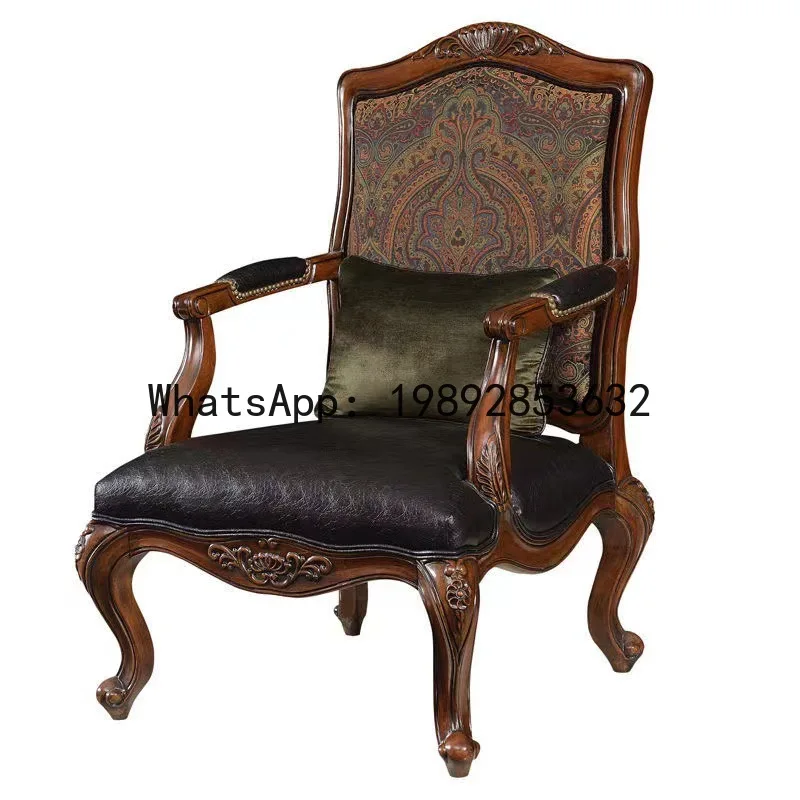 โซฟาไม้เนื้อแข็ง H5.15 โซฟาหนั - Chairs บทวิจารณ์และราคา